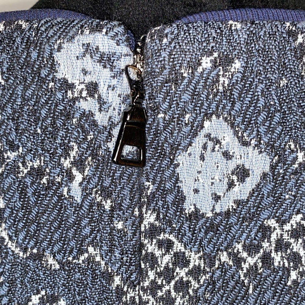 Nicole Miller For Mary Kay Floral Tweed Midi Dress Size 2P Petite - Picture 9 of 13